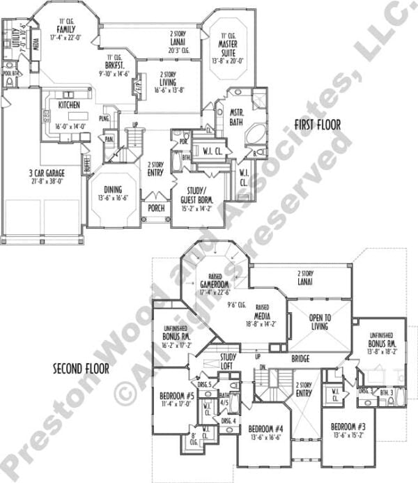 Two Story House Plan C8232