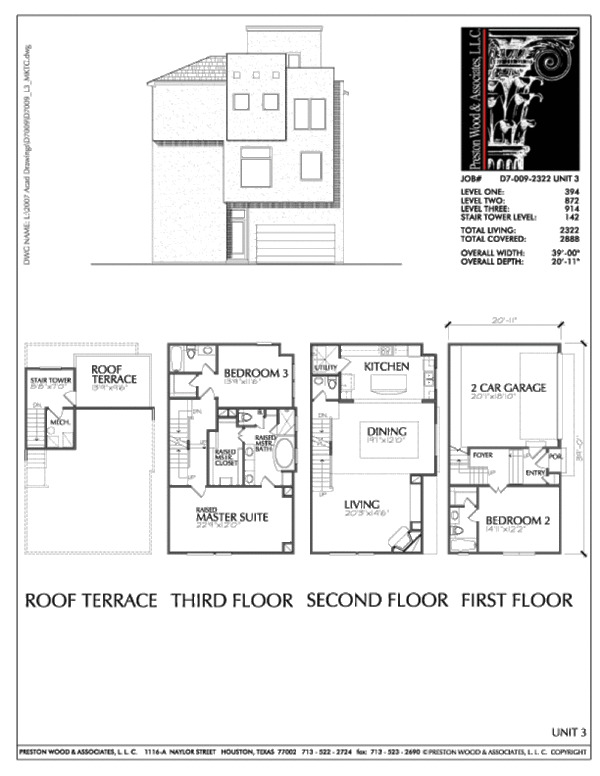 Townhouse Plan D7009 L3