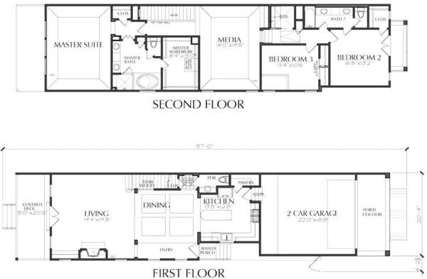 Townhouse Plan E3374 A1.1R