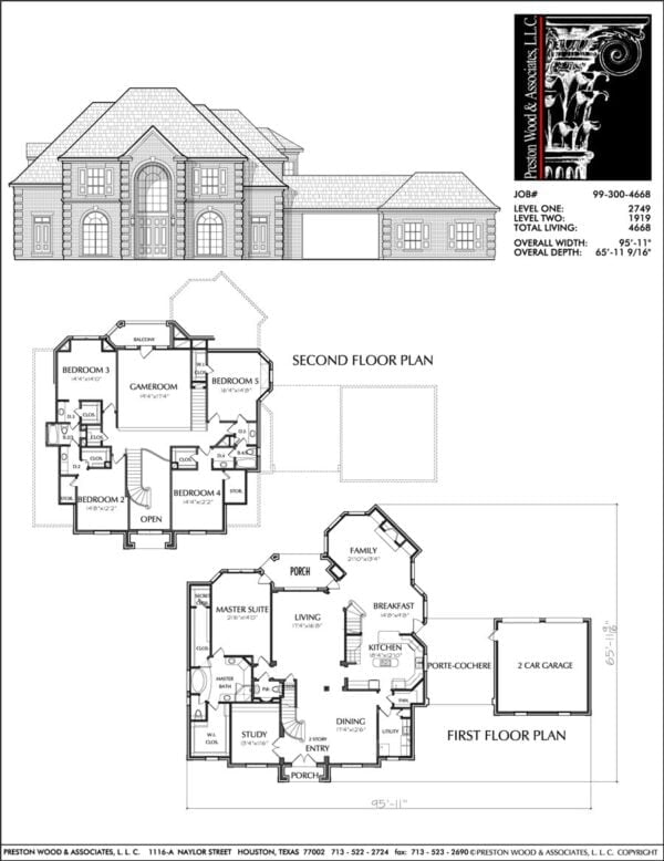 Two Story House Plan C9300