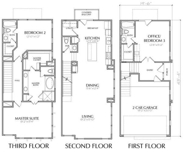 Townhouse Plan E0169 C