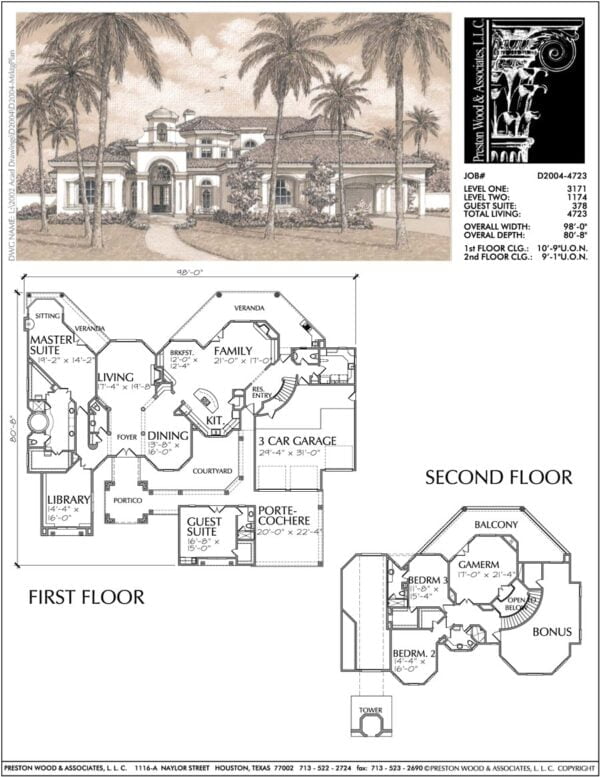 Two Story Home Plan D2004