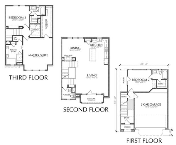 Townhouse Plan E1208 A2.1