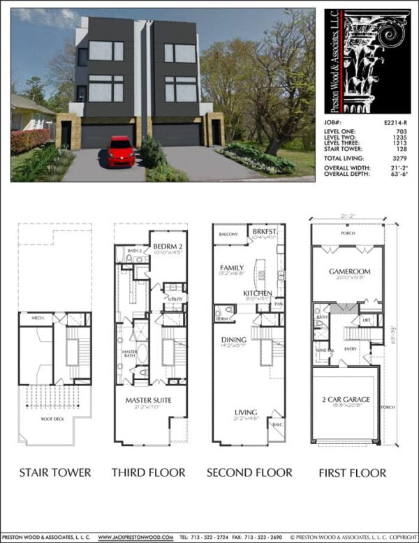 Townhouse Plan E2214