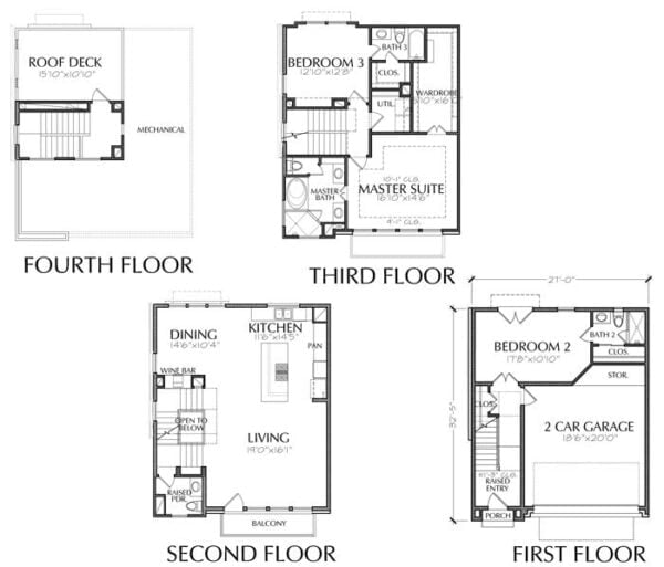 Townhouse Plan E2241 A1.2