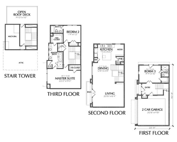 Townhouse Plan E2181 B1.1