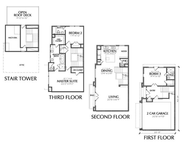 Townhouse Plan E2181 B1.1