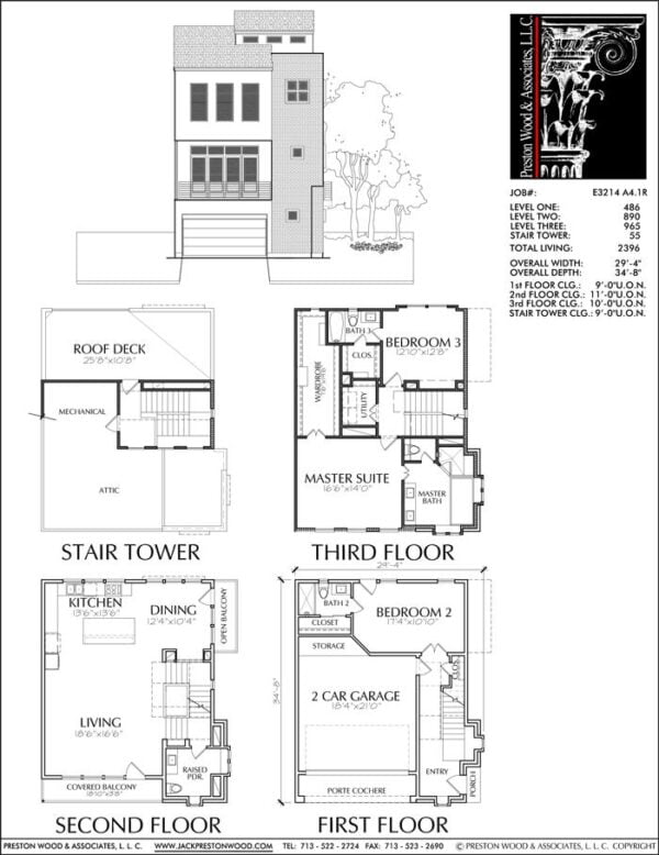 Townhouse Plan E3214 A4.1