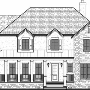Two Story House Plan D7155