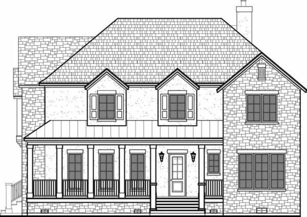 Two Story House Plan D7155