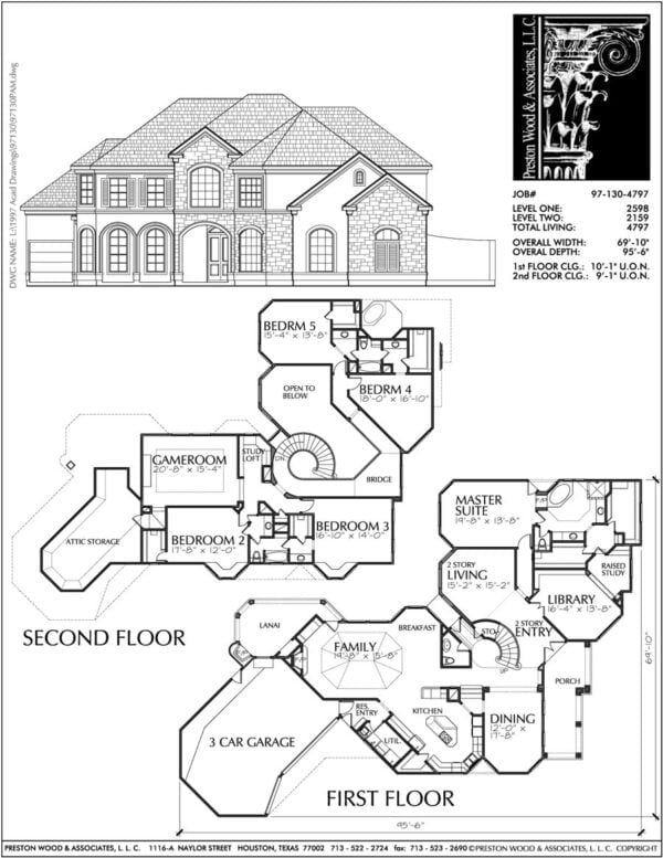 Two Story House Plan C7130