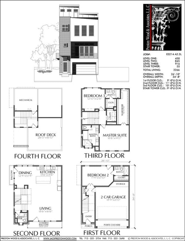 Townhouse Plan E3214 A2.2