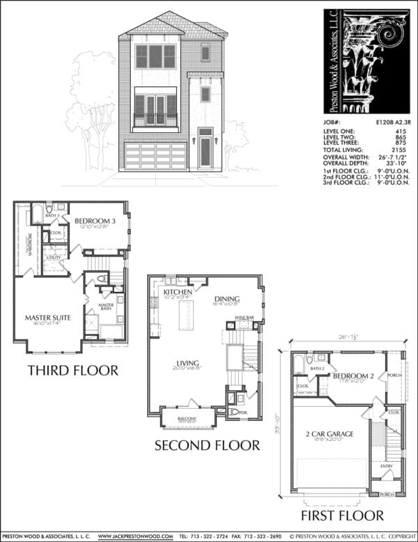 Townhouse Plan E1208 A2.3