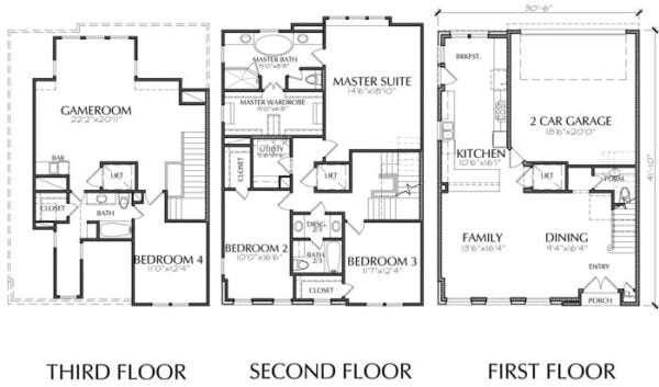 Townhouse Plan E1155 B1.2