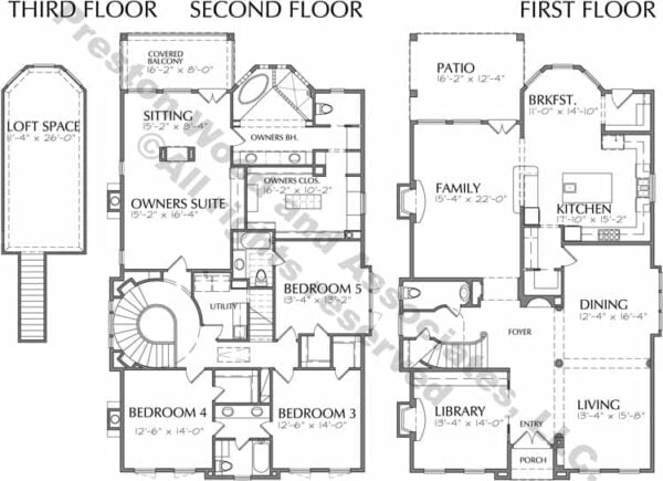 Two Story House Plan D1124