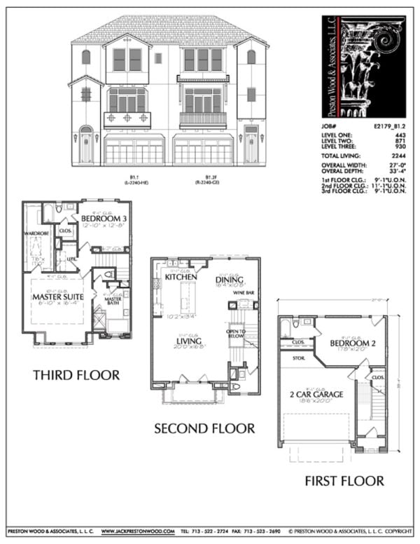 Townhouse Plan E2179 B1.2