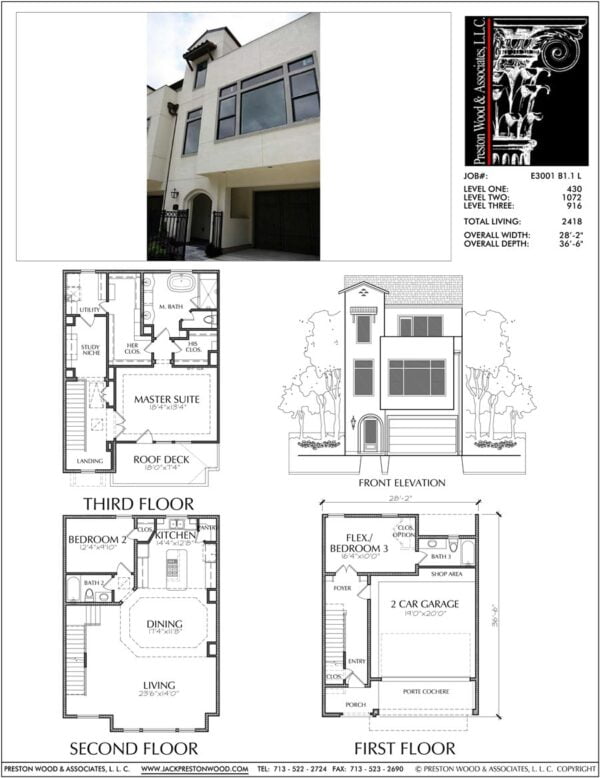 Townhouse Plan E3001 B1.1L