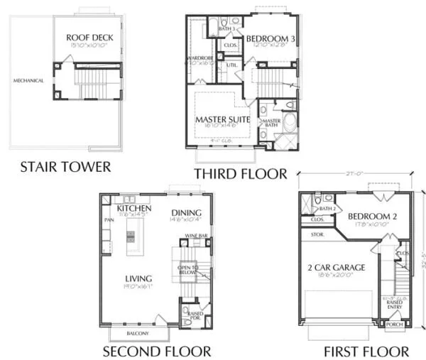 Townhouse Plan E2241 A1.2