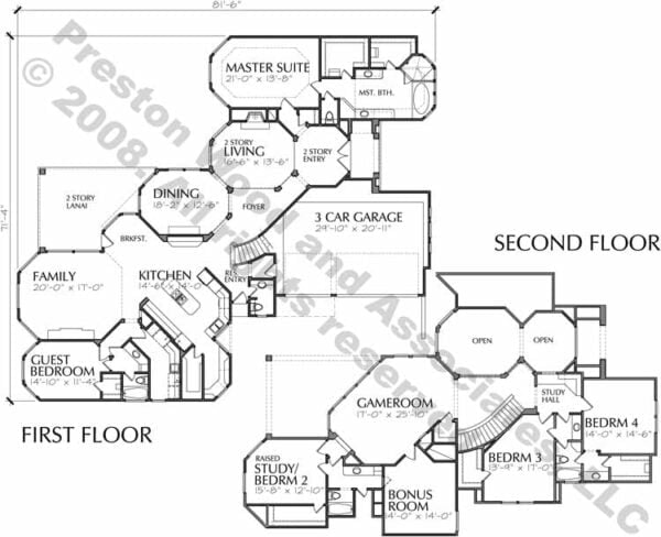 Two Story House Plan D0148