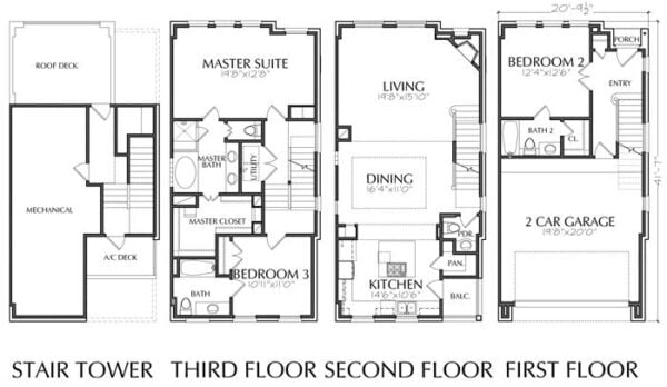 Townhouse Plan D7094 B