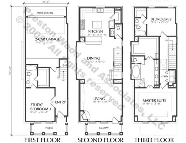 Townhouse Plan D5214-2397