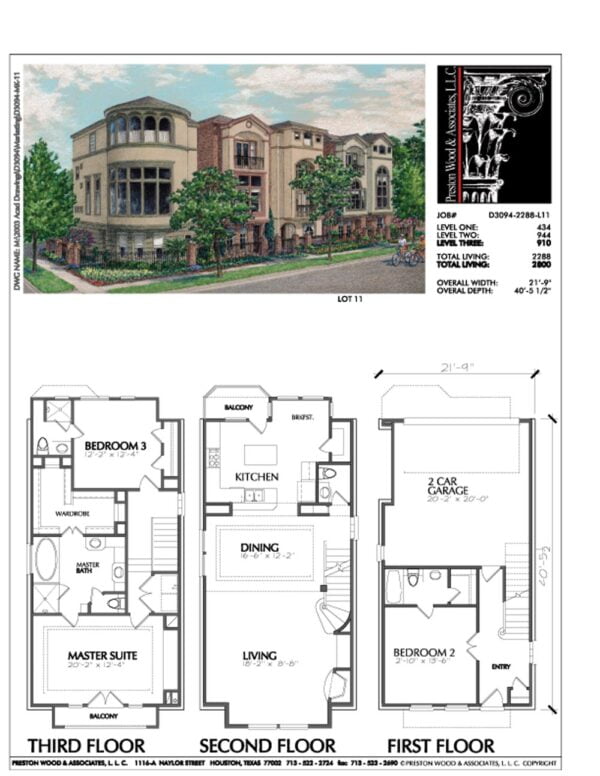 Townhouse Plan D3094 L11