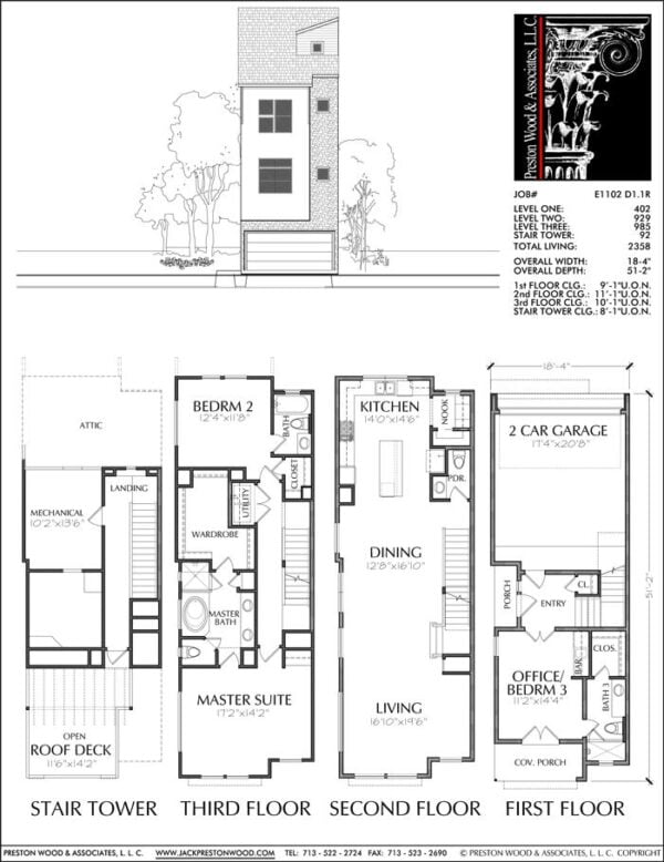 Townhouse Plan E1102 D1.1