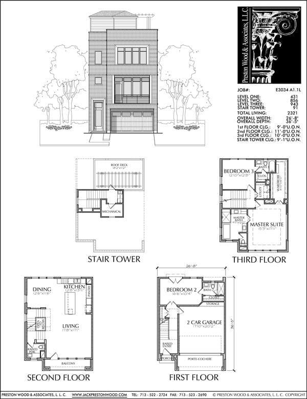 Townhouse Plan E3034 A1.1