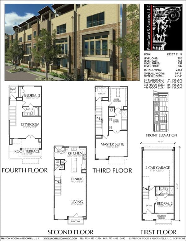 Townhouse Plan E2237 B1.1