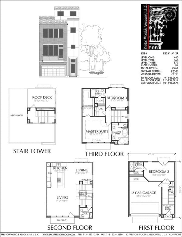 Townhouse Plan E2241 A1.2