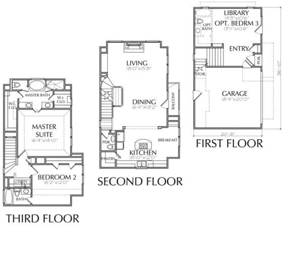 Townhouse Plan C9039-1963