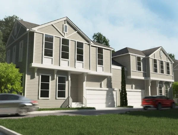 Two Story Duplex Home Plan E9020 B1.1