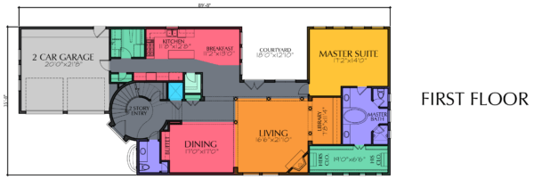 Two Story House Plan D6134
