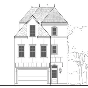 2 1/2 Story Townhouse Plan E1028 A1.1