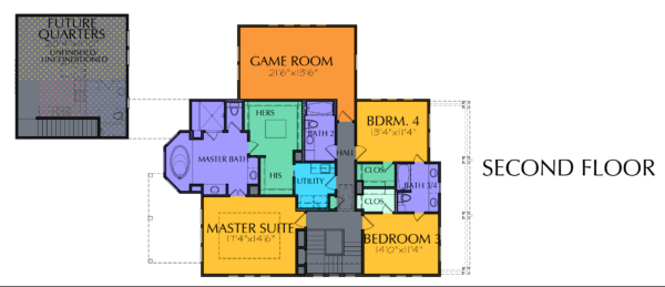 Two Story Home Plan E1205
