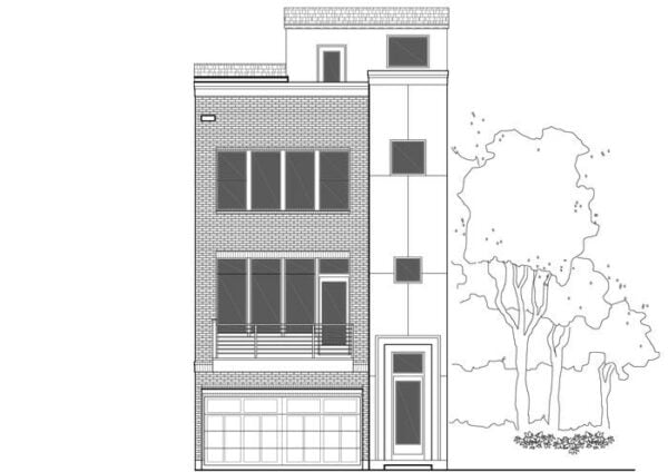 3 1/2 Story Townhouse Plan E2226 A1.2