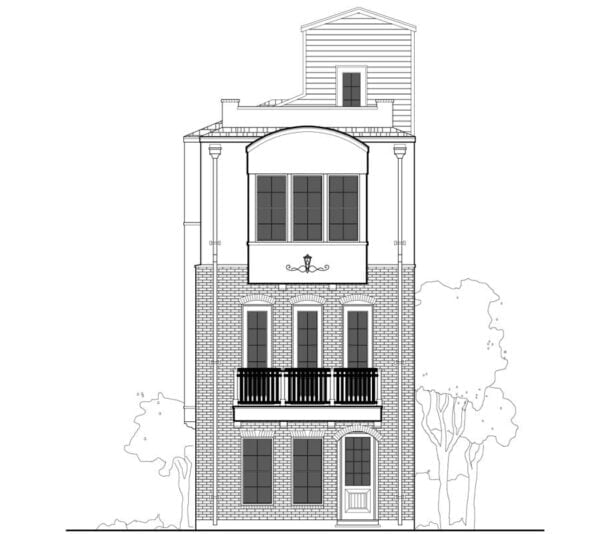 3 1/2 Story Townhouse Plan E2258 A1.3