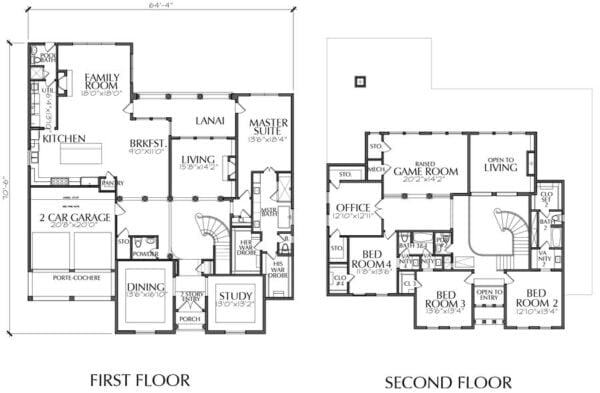 Two Story House Plan E3025