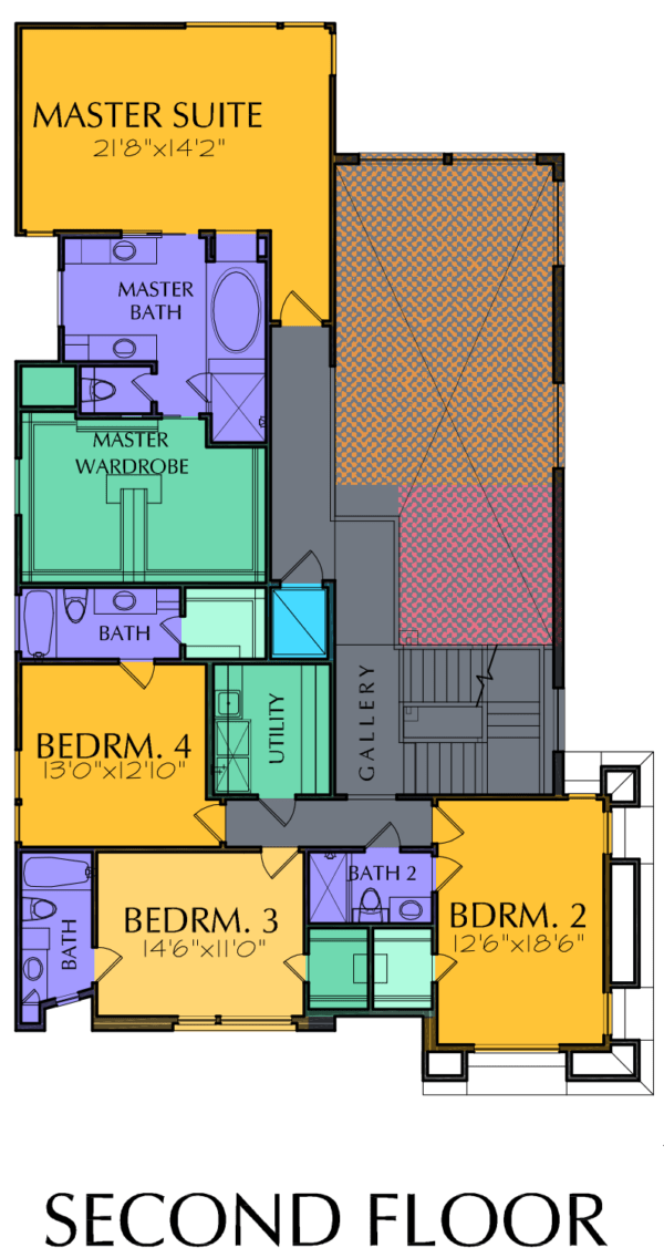 Three Story Home Plan E5018