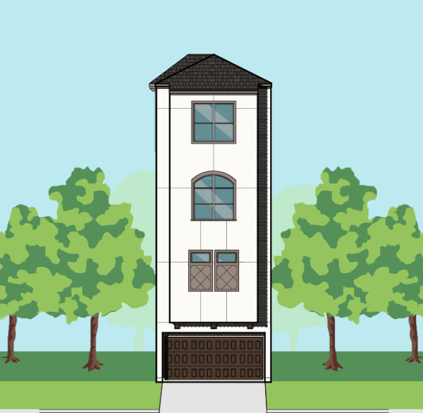 Four Story Home Plan E5033 A1.1
