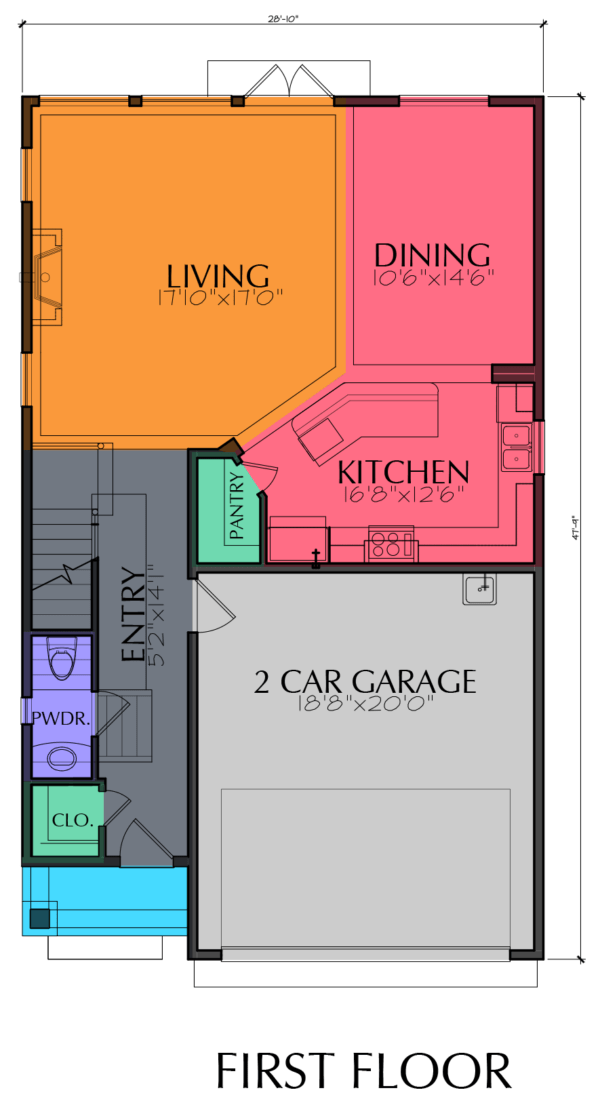 Two Story Home Plan E5036 A2.2