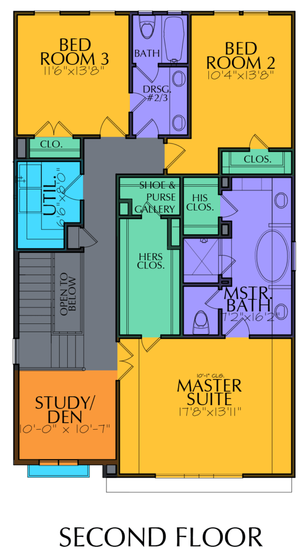 Two Story Home Plan E5036 A2.2