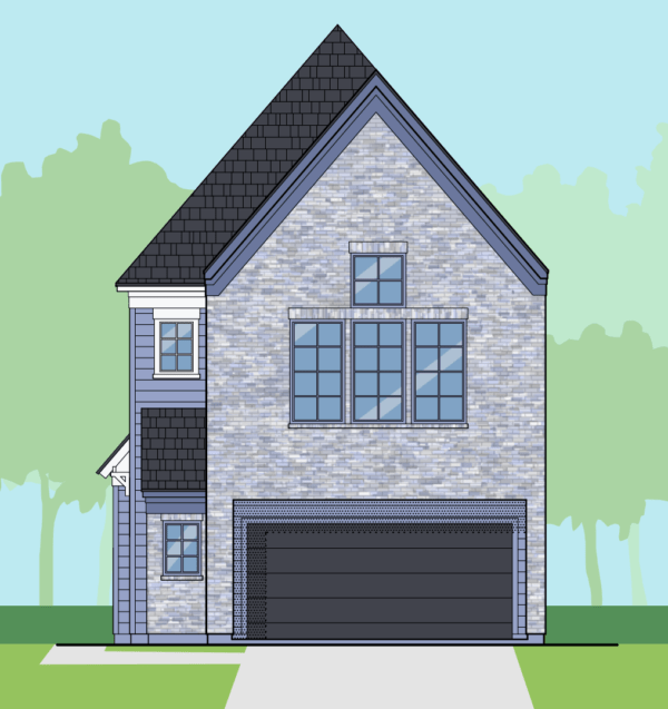 2 1/2 Story Home Plan E5036 B1.1L