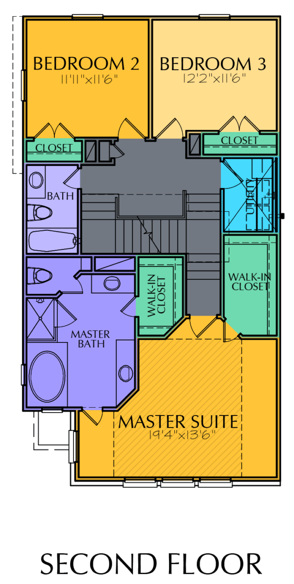 2 1/2 Story Home Plan E5036 B1.1L
