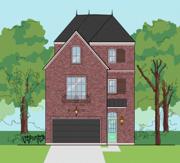 Three Story Home Plan E5053