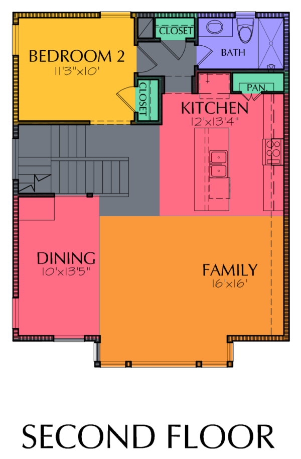 Three Story Home Plan E5068 A1.1