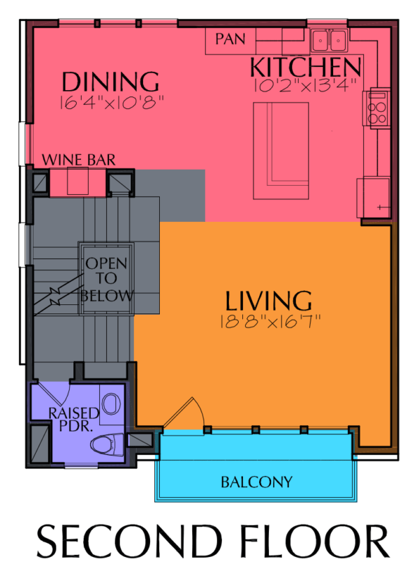 Four Story Home Plan E5086