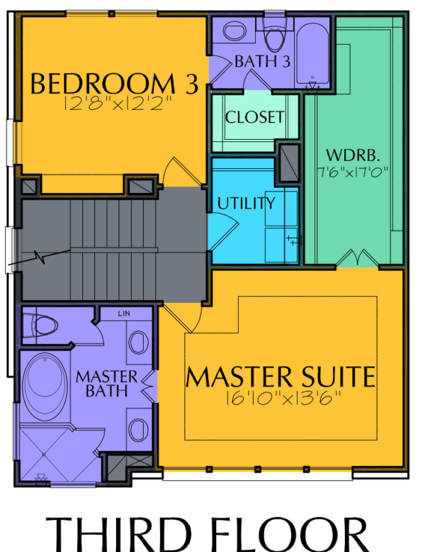 Four Story Home Plan E5086
