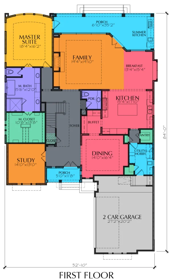 Two Story Home Plan E5093