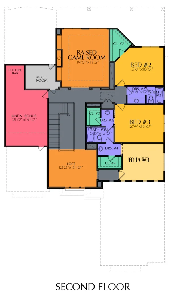 Two Story Home Plan E5093